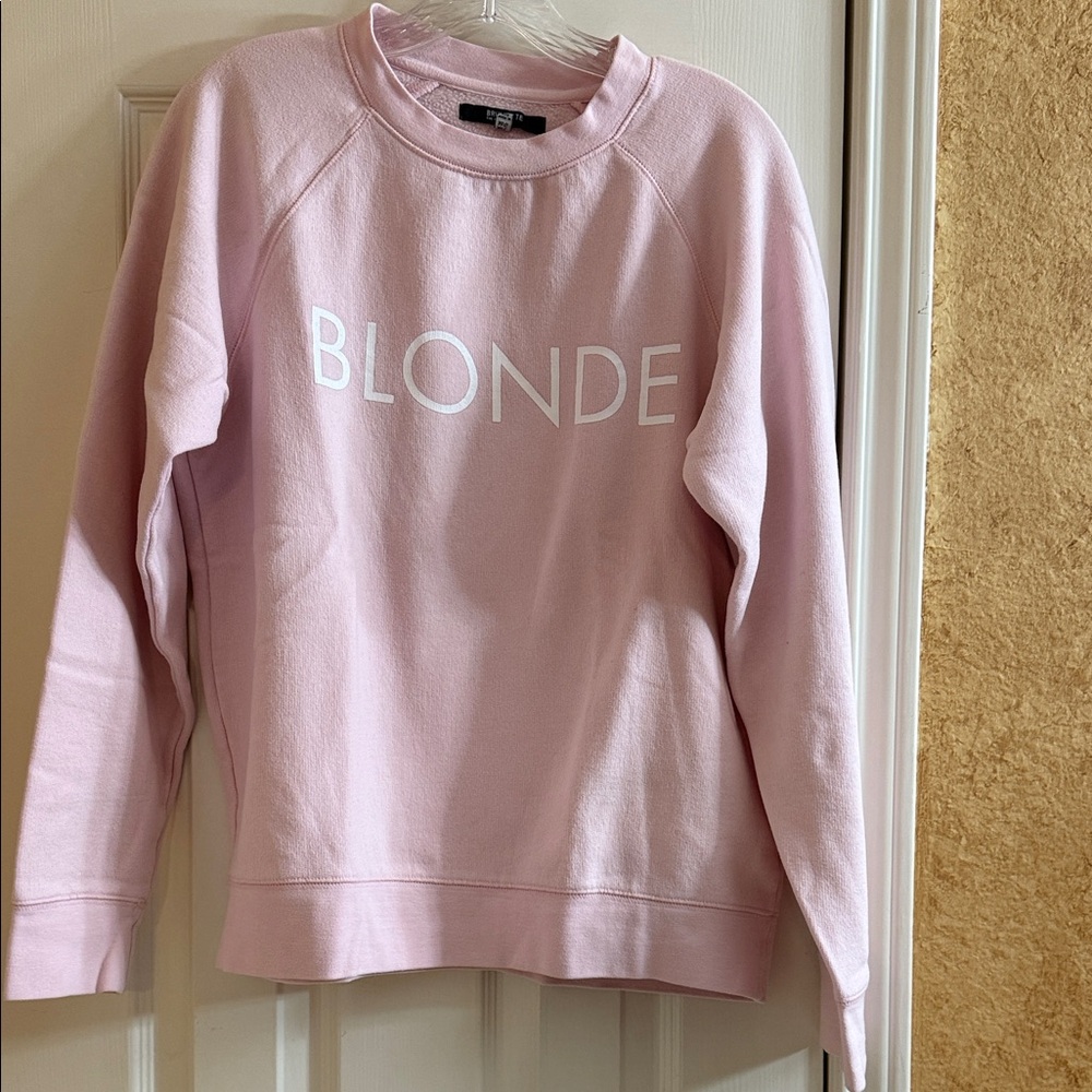 Brunette The Label Pastel Pink Crewneck Sweater
